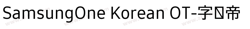 SamsungOne Korean OT字体转换